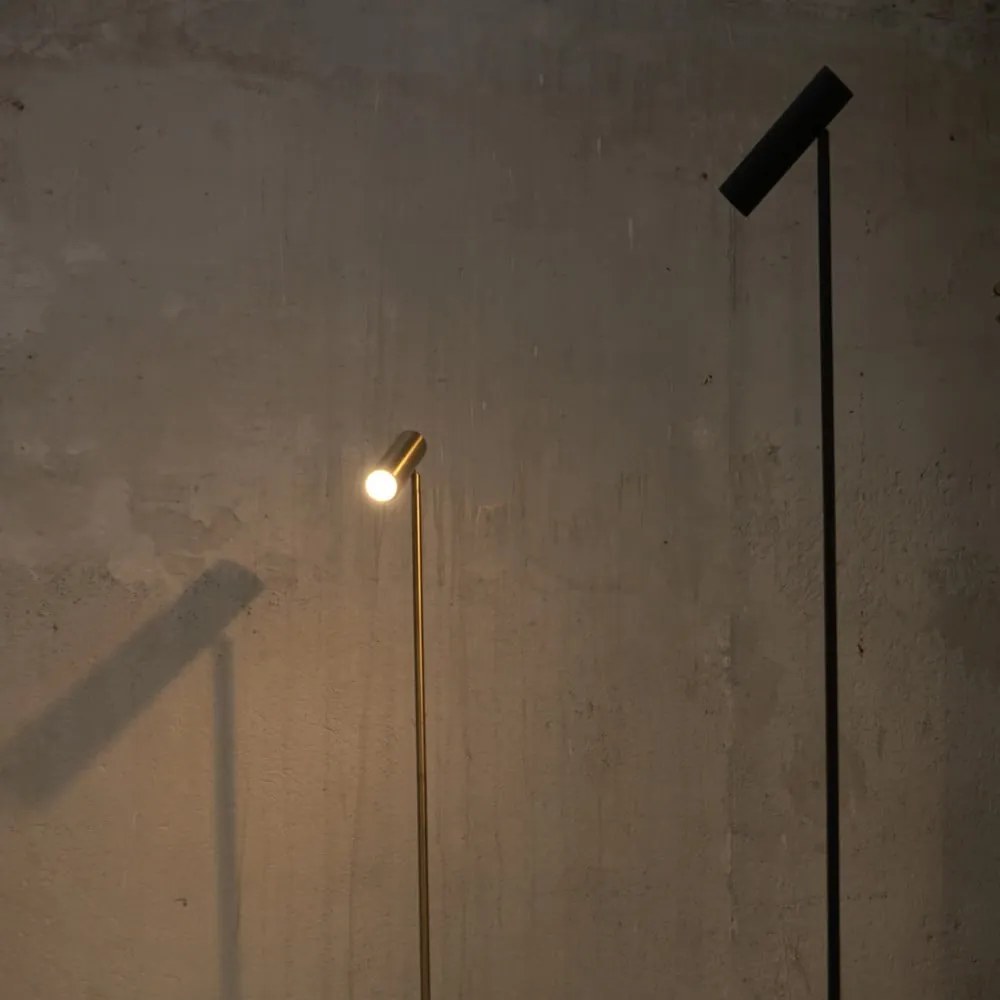 Czarna lampa stojąca SULION Milan, wys. 150 cm
