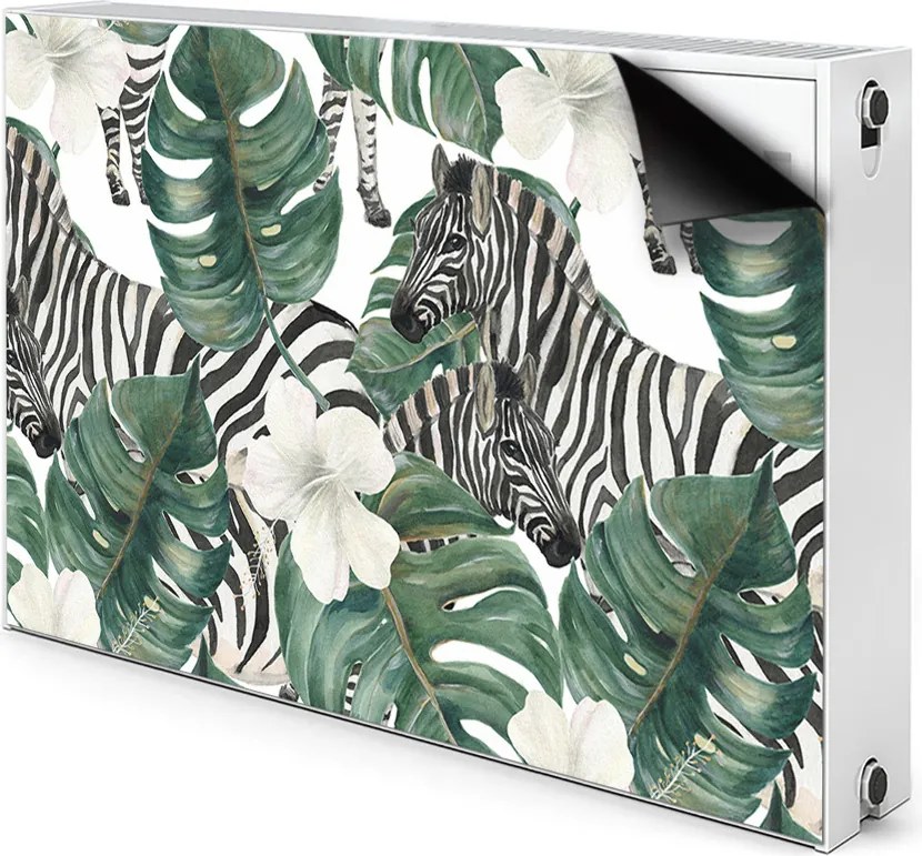 Maskownica dekoracyjna grzejnika Zebry w liściach