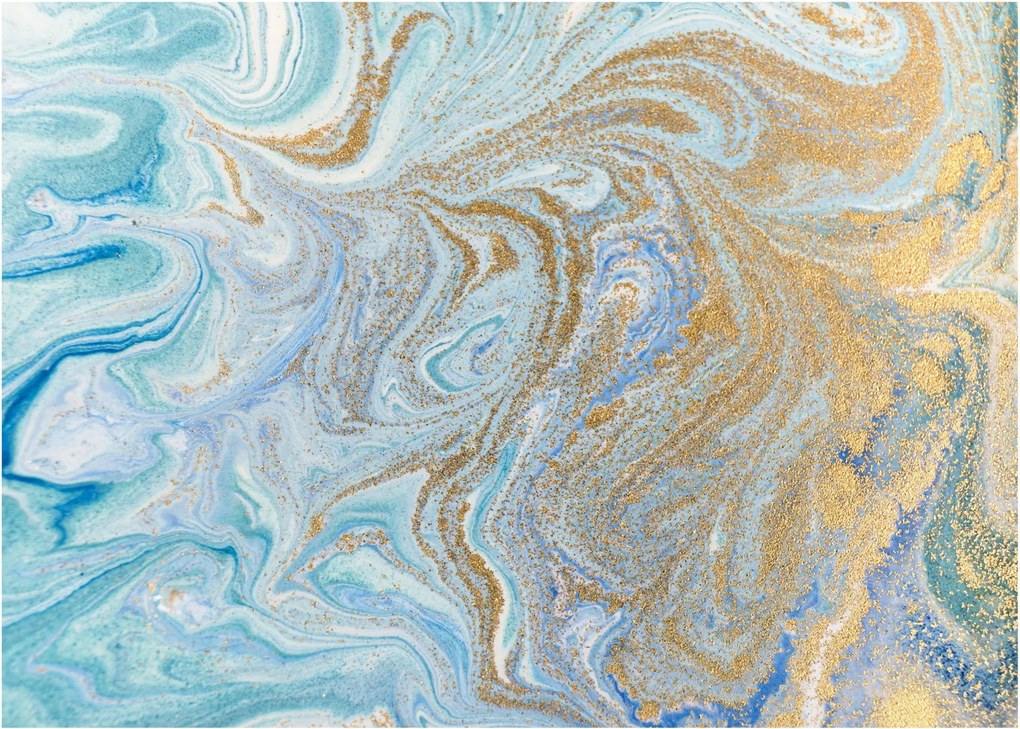 Obraz - Niebieski marmur (70x50 cm)