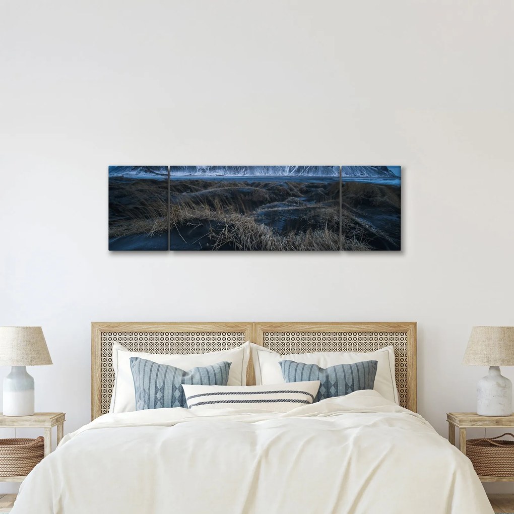 Obraz z widokiem na islandzkie szczyty (170x50 cm)