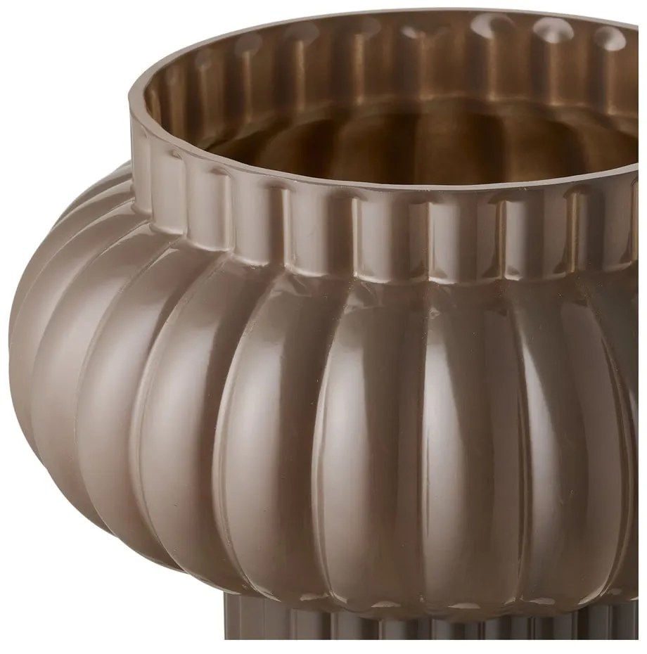 Brązowy szklany wazon (wysokość 27 cm) Celia – House Nordic