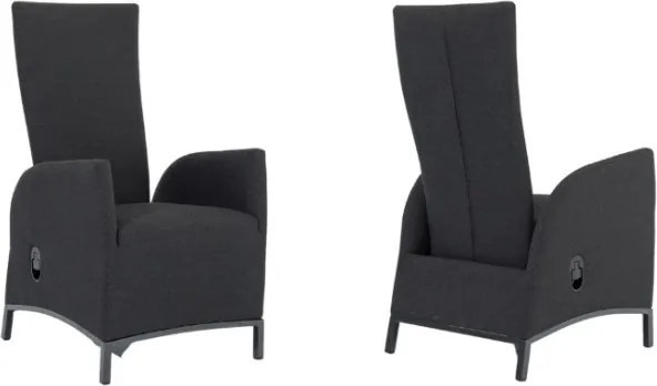 Doppler PARIS LIKA-TEX® regulowany fotel ogrodowy antracyt