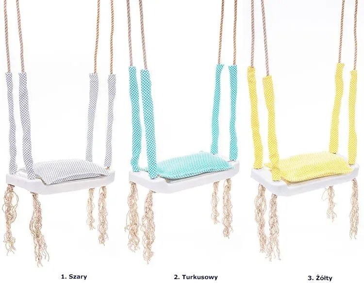 Turkusowa huśtawka dziecięca M3-F72