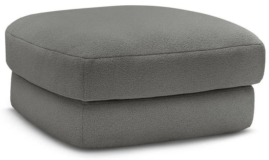 Ciemnoszary podnóżek z materiału bouclé Leonore – Bobochic Paris