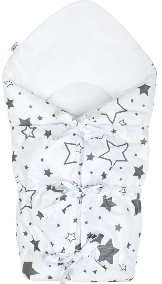 New Baby Classic Lace-up Wrap Grey Stars