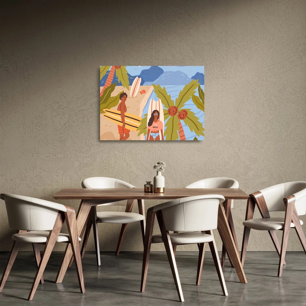 Obraz na szkle - Ciesz się życiem (70x50 cm)