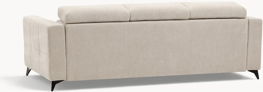Sofa Nardo z funkcją spania - jasny beżowy szenil Vibe 06