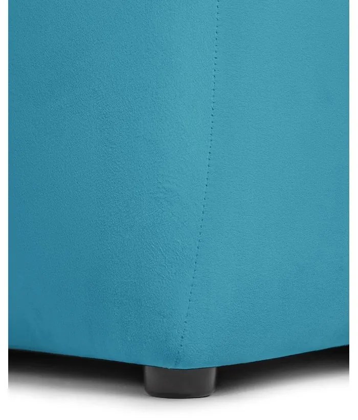 Turkusowa aksamitna sofa 225 cm Cube – Bonami Selection