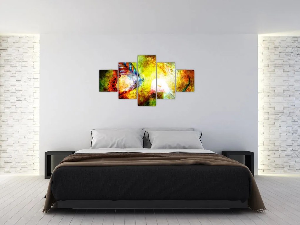 Obraz - Kosmiczny motyl (125x70 cm)