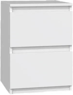 Komplet 2 białych szafek nocnych E3-M58