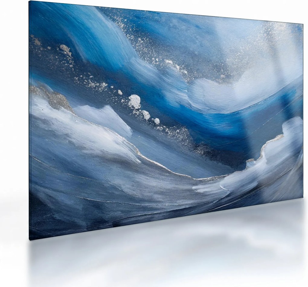 Obraz na szkle - Abstrakcja oceanu (70x50 cm)