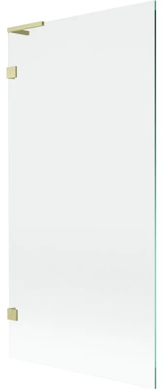 Mexen Lunar L parawan nawannowy 1-skrzydłowy 90 x 150 cm, transparent, złoty szczotkowany - 897L-090-000-55-00