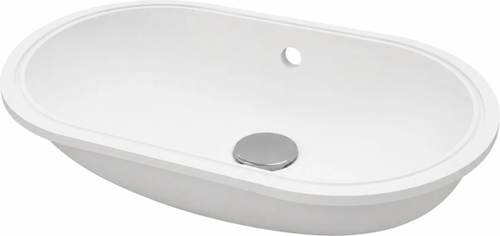 Massi Umywalka podblatowa owalna beżowa z konglomeratu RONA Oval 51 cm| Różne kolory