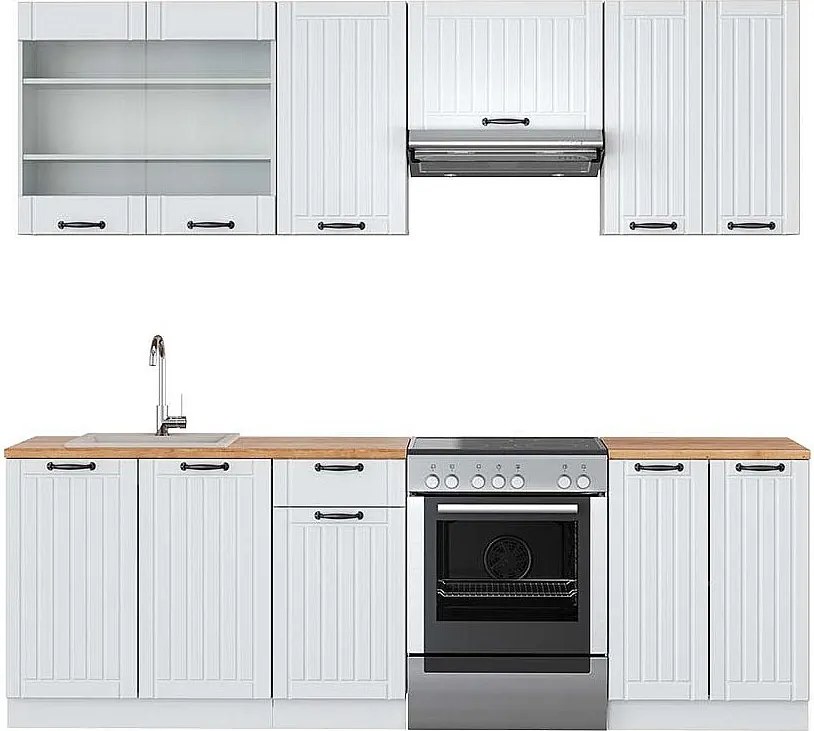 Aneks kuchenny biały dom wiejski/biały 240x60x81.6 fame-line