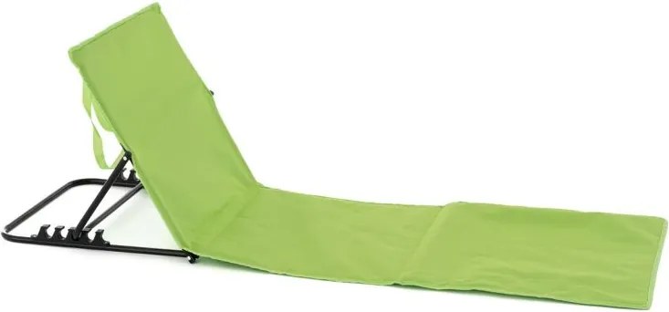 Regulowana podkładka plażowa z oparciem, zielona, 2 sztuki