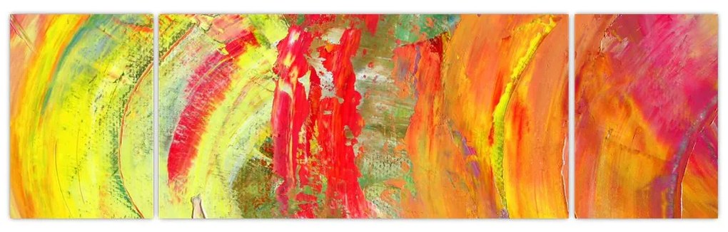 Obraz abstrakcji - malarstwo (170x50 cm)