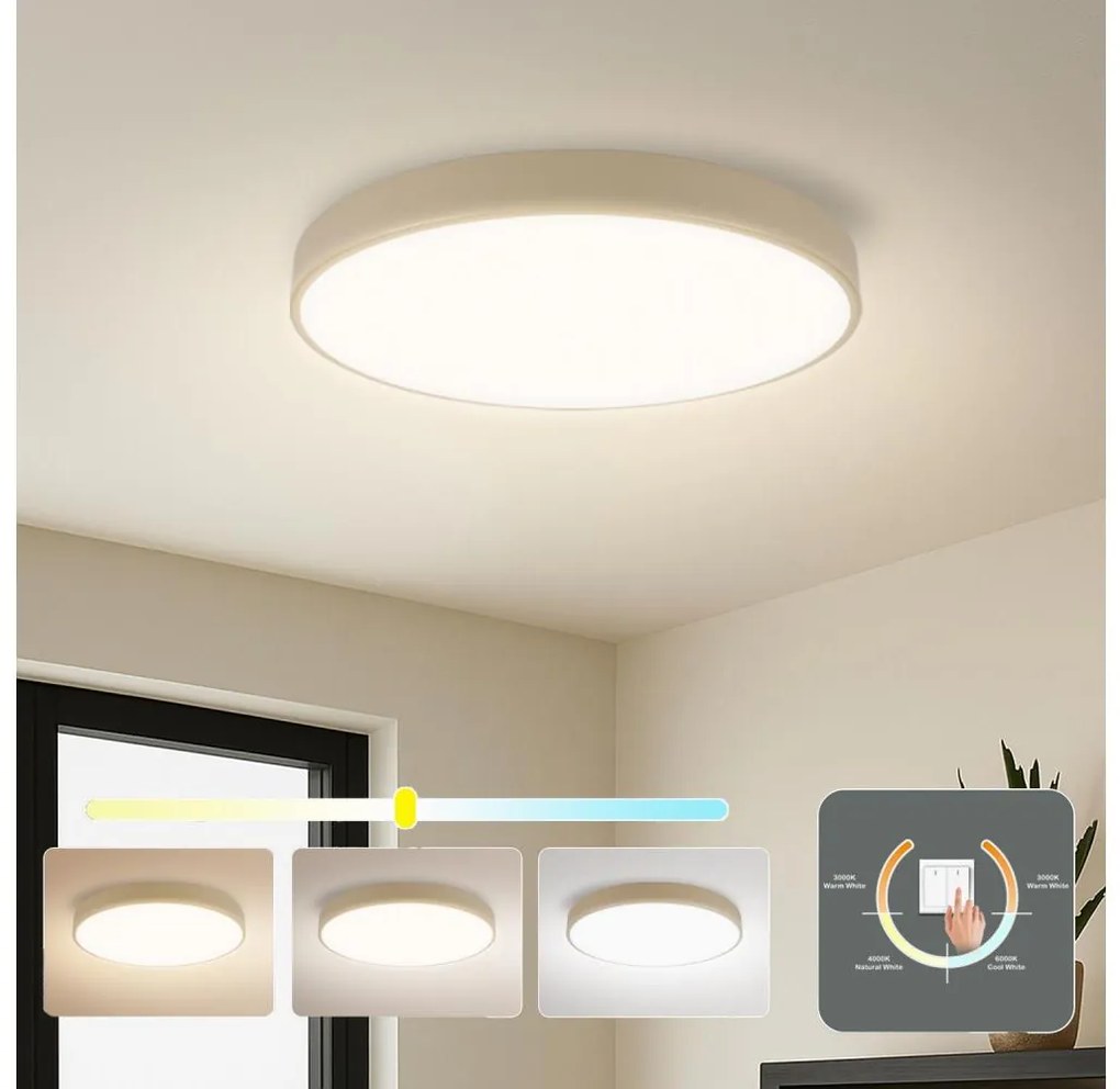 Brilagi - LED plafon POOL LED/60W/230V 3000/4500/6000K śr. 50 cm beżowy