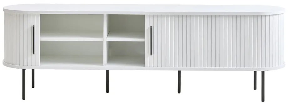 Biała szafka pod TV 180x56x45 cm Nola – Unique Furniture