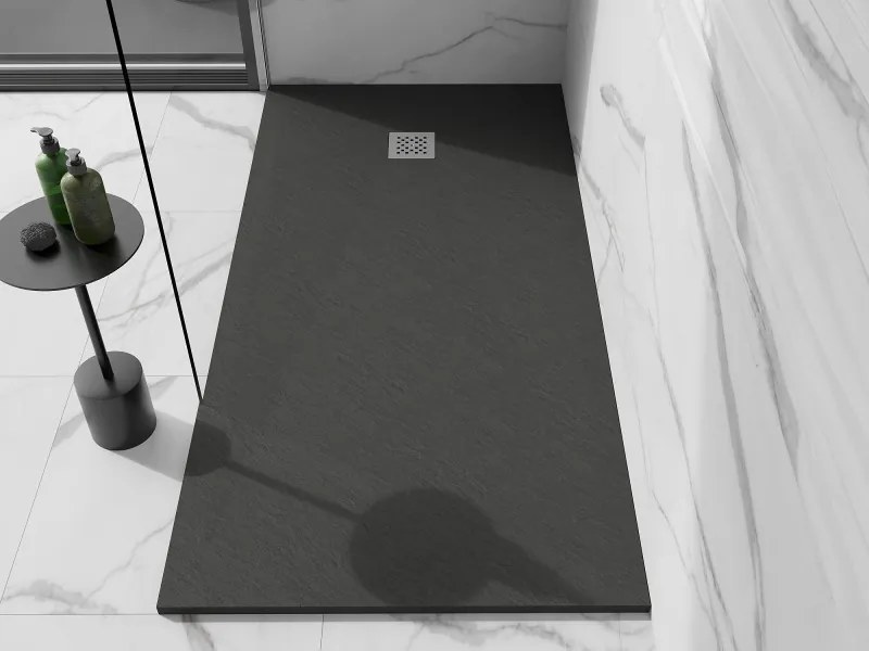 Mexen Stone+ brodzik kompozytowy prostokątny 200 x 90 cm, antracyt - 44719020
