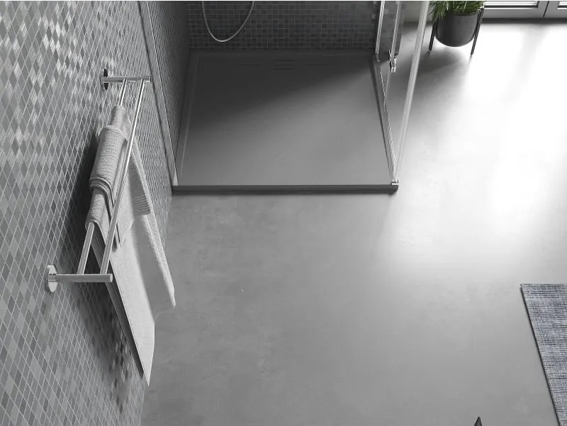Mexen Amon brodzik kwadratowy SMC 80 x 80 cm, szary - 4F618080
