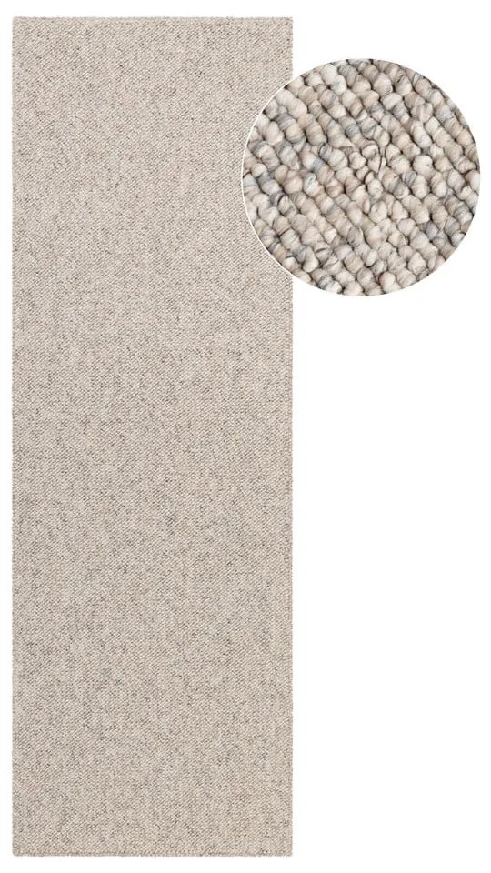 Szarokremowy chodnik odpowiedni do prania 80x240 cm Rocco Dark Cream – Elle Decoration