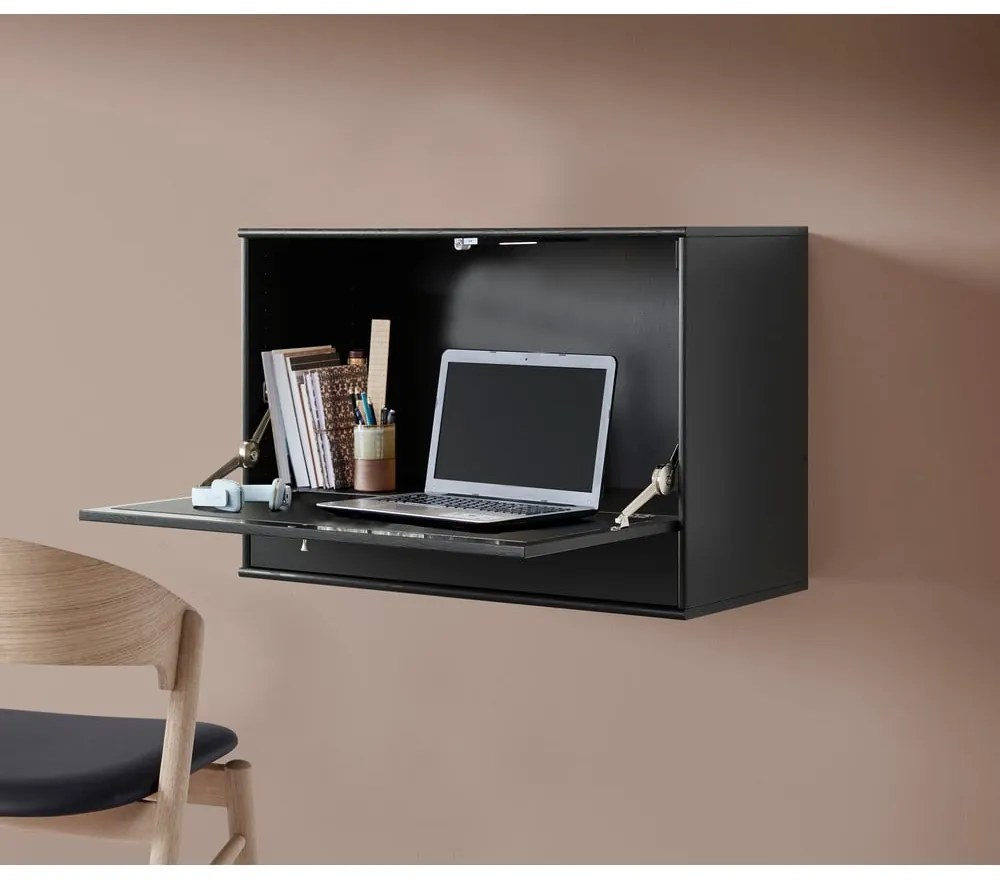 Czarny barek 89x61 cm Mistral 004 – Hammel Furniture