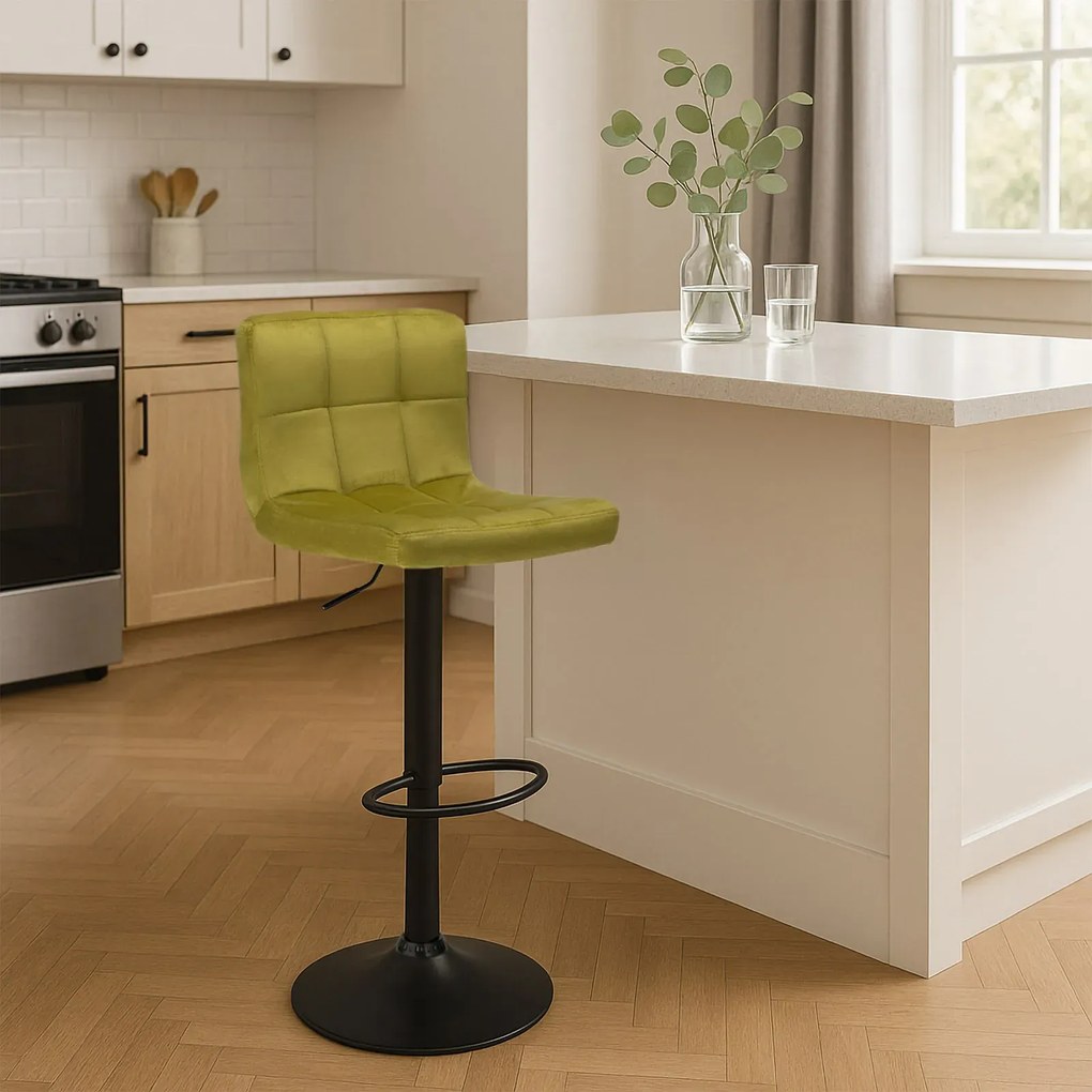 Oliwkowy hoker welurowy D9-N44