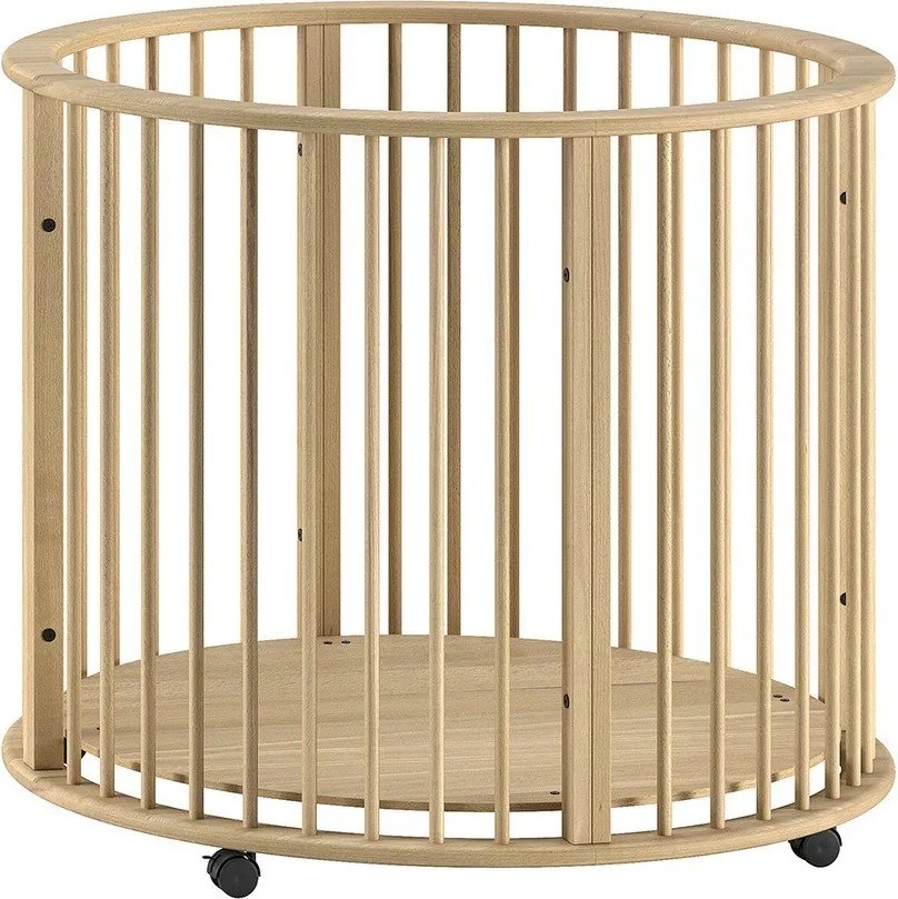 Kojec dla dzieci z litego drewna bukowego 90x90 cm w naturalnym kolorze Dino – Vipack