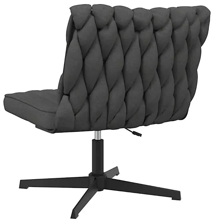 Fotel do biurka glamour ciemnoszary N5-P14