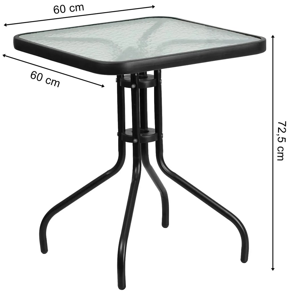 Stół ogrodowy ISLAND Kwadrat 60cm