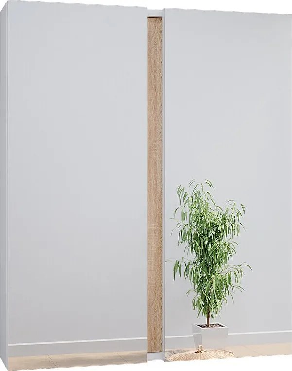 Szafka z lustrem w łazience biały 70.4x15.9x84 gloria