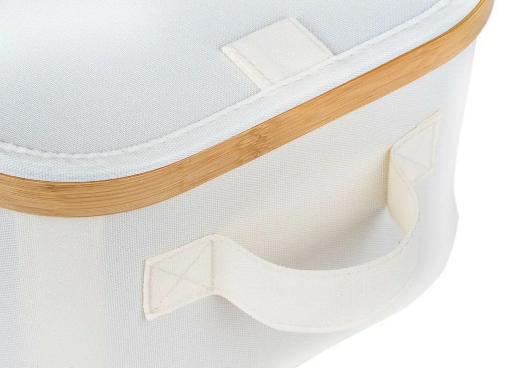 Pojemnik do przechowywania G21 30 x 30 x 15 cm, bambusowy z pokrywką, beżowy