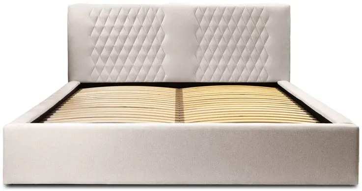 Podwójne łóżko tapicerowane z pikowanym zagłówkiem 180x200 M0-R24