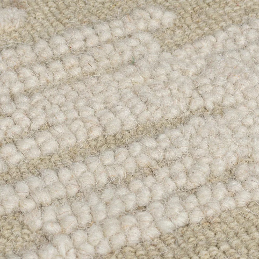 Beżowy wełniany dywan tkany ręcznie 200x290 cm Dion Ikat – Flair Rugs
