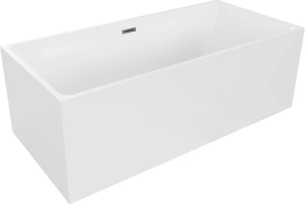 Mexen Nita wanna wolnostojąca 170 x 80 cm, biała, przelew gun metal - 52091708000-95