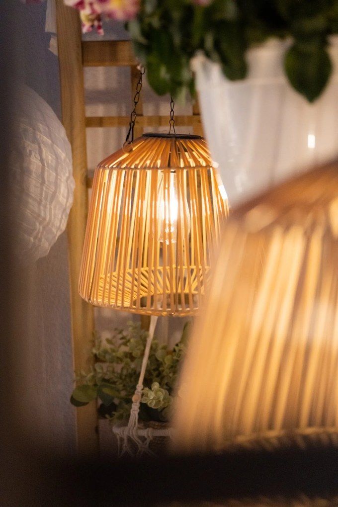 Lampa solarna wisząca Jily, boho, Ø 28 cm