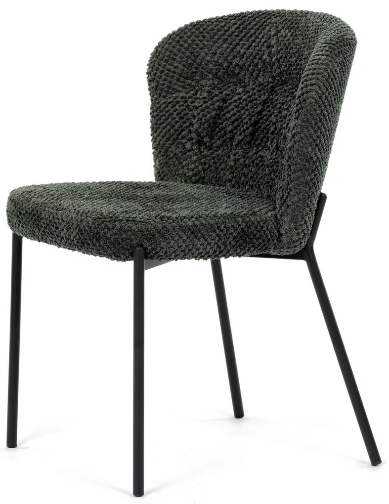 Zestaw krzeseł do jadalni Bouclé CT-W1077 GRN2, 4szt.