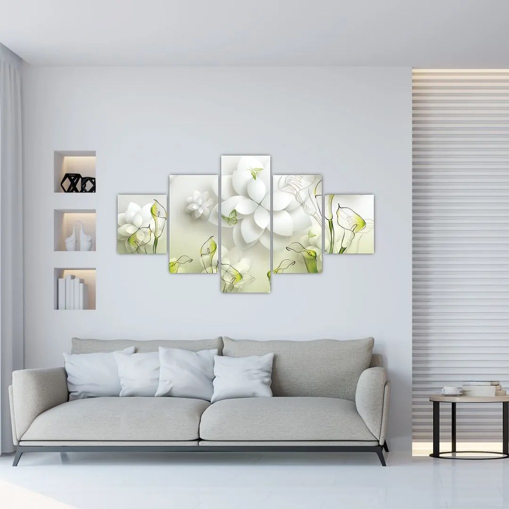 Obraz z kwiatami (125x70 cm)