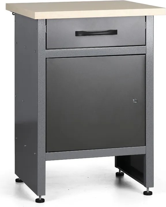 Stół roboczy G1, 840 x 600 x 600 mm, 1 szuflada