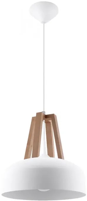 Biała skandynawska lampa wisząca - EX516 D8-B86