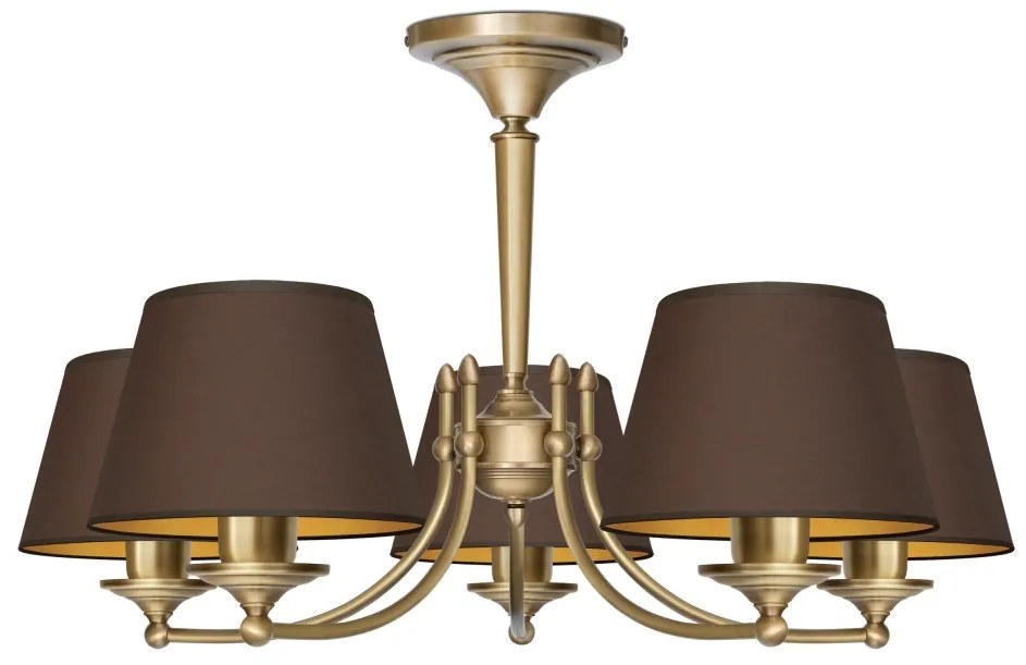 Żyrandol patynowany pięcioramienny YA-S5AKm