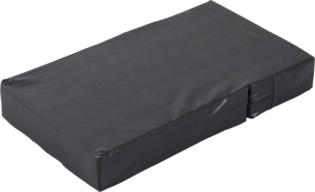 PawHut Schody dla zwierząt Składane schodki dla psa kota Mata antypoślizgowa czarna 45x39x20cm | Aosom PL