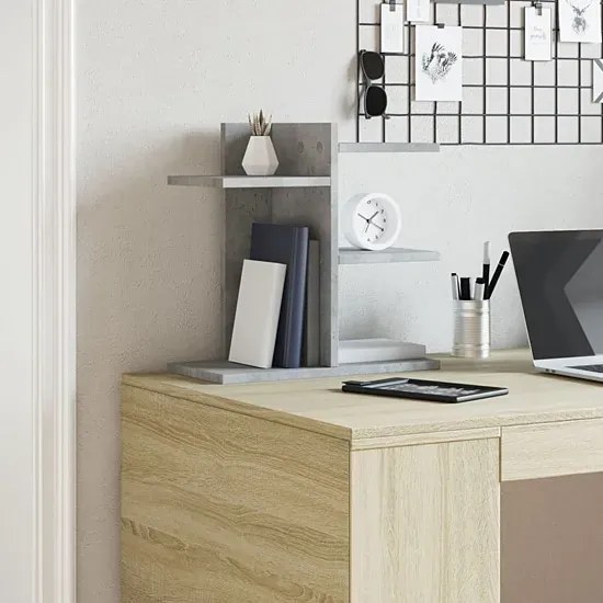 Minimalistyczna nadstawka na biurko beton B2-S36