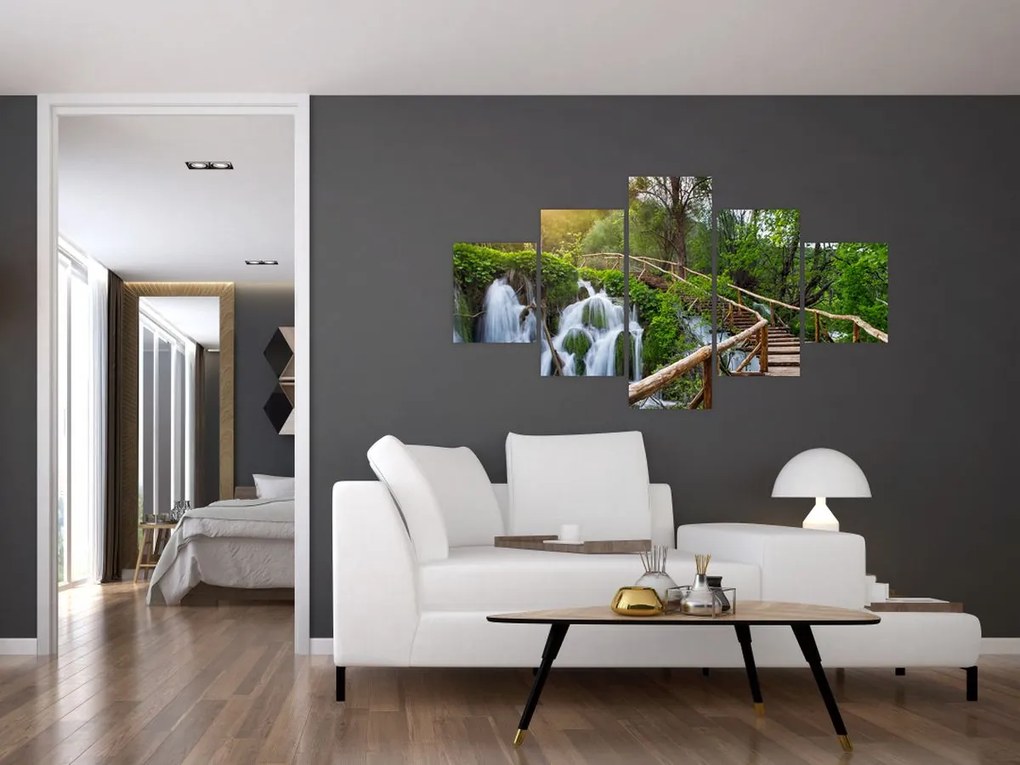 Obraz - Jeziora Plitwickie (125x70 cm)