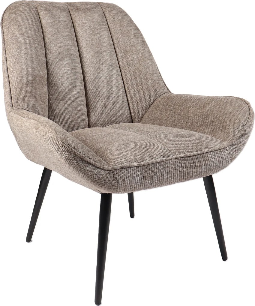 Nowoczesny fotel wypoczynkowy Farel, beżowa tkanina