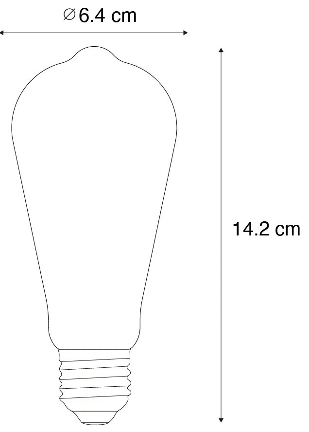 Zestaw 5 inteligentnych żarówek LED E27 z możliwością ściemniania ST64 Przezroczyste 7W 806 lm 2700-6500K Zigbee