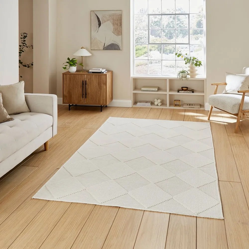 Kremowy dywan odpowiedni do prania 120x170 cm Lyna Cream – Think Rugs