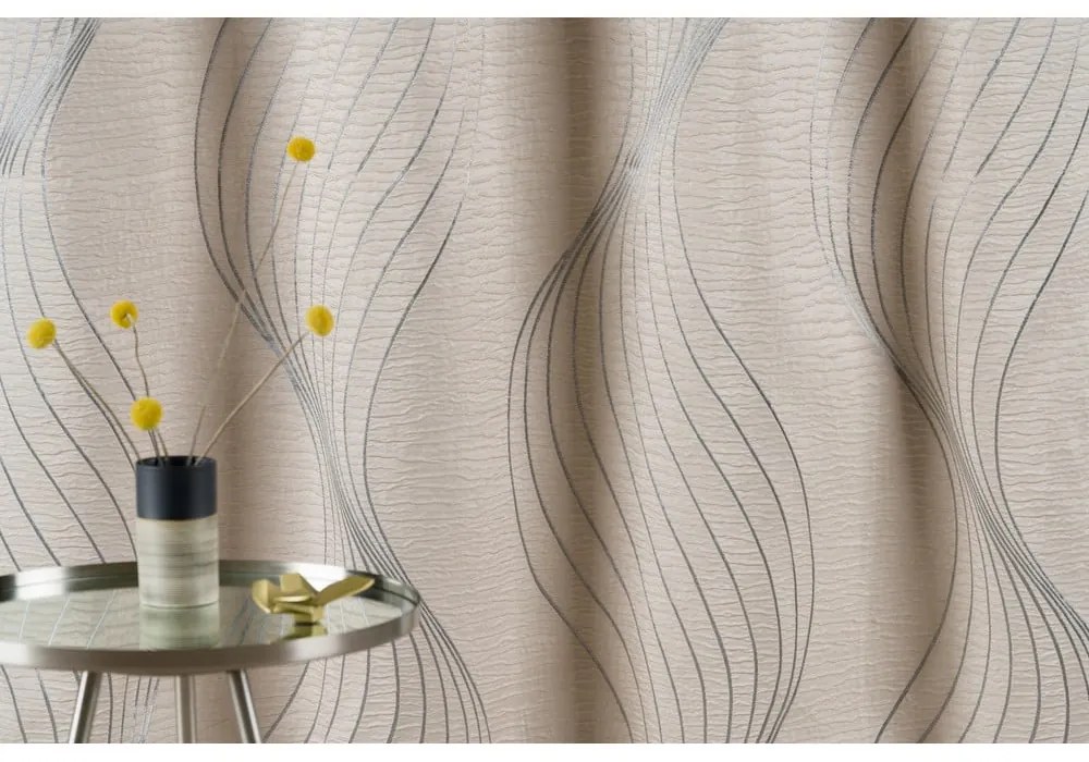 Kremowa zasłona 140x260 cm Sirene – Mendola Fabrics