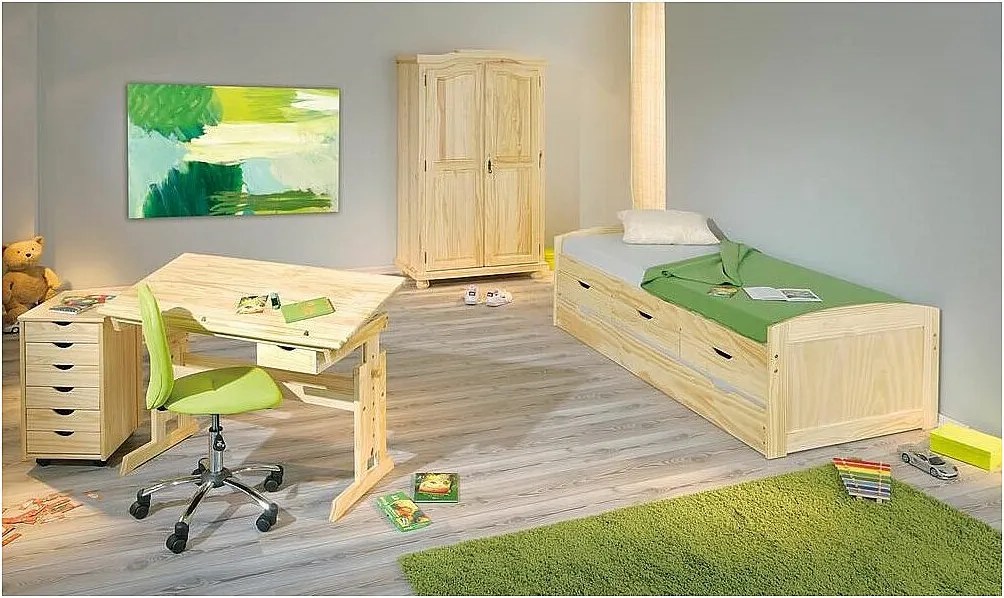 Kontenerek pod biurko dziecięce NILS sosna