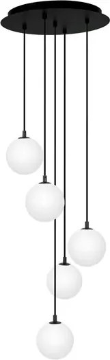 Lampa z wiszącymi kulami biała F0-E67